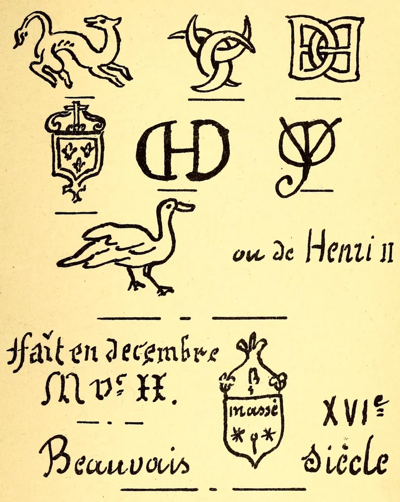 An illustration from Traité de la fabrication et de la réparation des faïences et objets d'art : avec un appendice contenant toutes les marques des faïences et porcelaines françaises, 1897, leaf 101