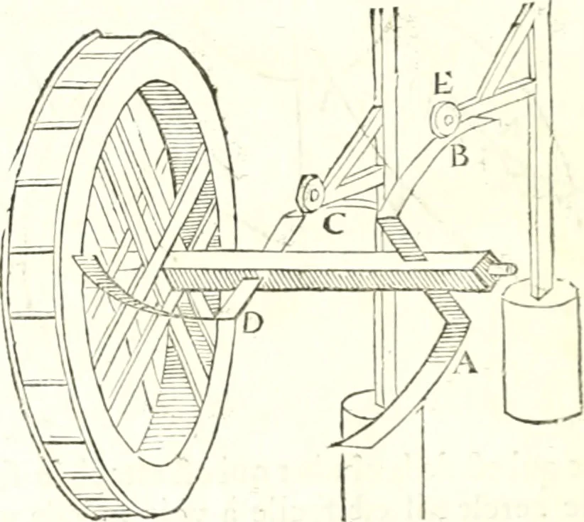 An illustration from Traité de mecanique, ou l'on explique tout ce qui est necessaire dans la pratique des arts, & les proprietés des corps pesans lesquelles ont un plus grand usage dans la physique, 1729, leaf 267