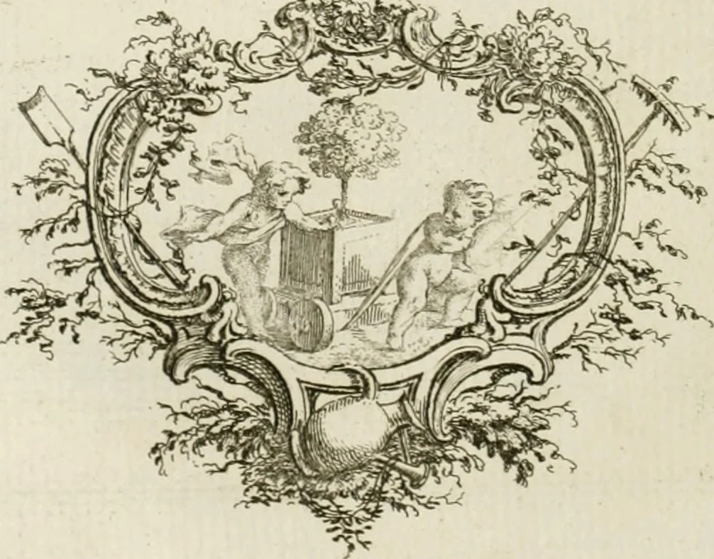 An illustration from Traité de perspective a l'usage des artistes : où l'on démontre géométriquement toutes les pratiques de cette science, & où l'on enseigne, selon la méthode de M. le Clerc, à mettre toutes sortes d'objets en perspective, leur reverbération dans l'eau, & leurs ombres, tant au soleil qu'au flambeau, 1750, leaf 125