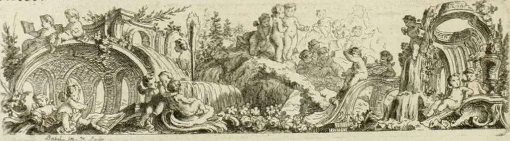 An illustration from Traité de perspective a l'usage des artistes : où l'on démontre géométriquement toutes les pratiques de cette science, & où l'on enseigne, selon la méthode de M. le Clerc, à mettre toutes sortes d'objets en perspective, leur reverbération dans l'eau, & leurs ombres, tant au soleil qu'au flambeau, 1750, leaf 127