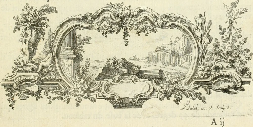 An illustration from Traité de perspective a l'usage des artistes : où l'on démontre géométriquement toutes les pratiques de cette science, & où l'on enseigne, selon la méthode de M. le Clerc, à mettre toutes sortes d'objets en perspective, leur reverbération dans l'eau, & leurs ombres, tant au soleil qu'au flambeau, 1750, leaf 14