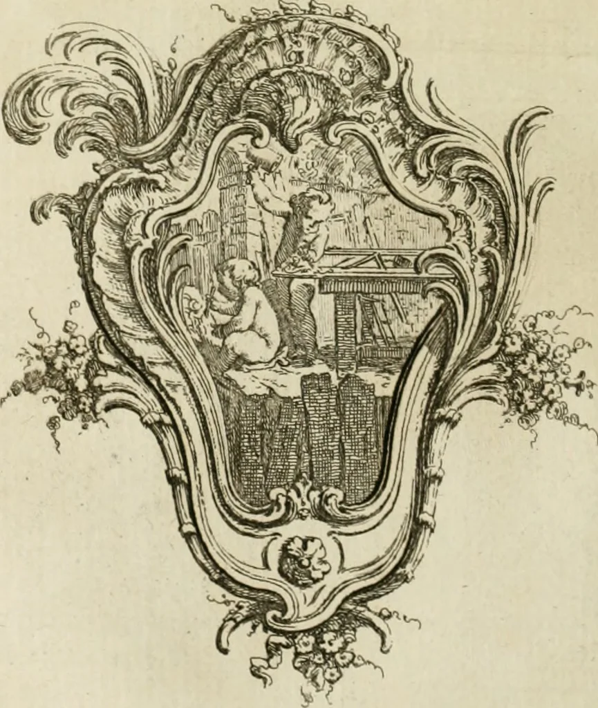 An illustration from Traité de perspective a l'usage des artistes : où l'on démontre géométriquement toutes les pratiques de cette science, & où l'on enseigne, selon la méthode de M. le Clerc, à mettre toutes sortes d'objets en perspective, leur reverbération dans l'eau, & leurs ombres, tant au soleil qu'au flambeau, 1750, leaf 151