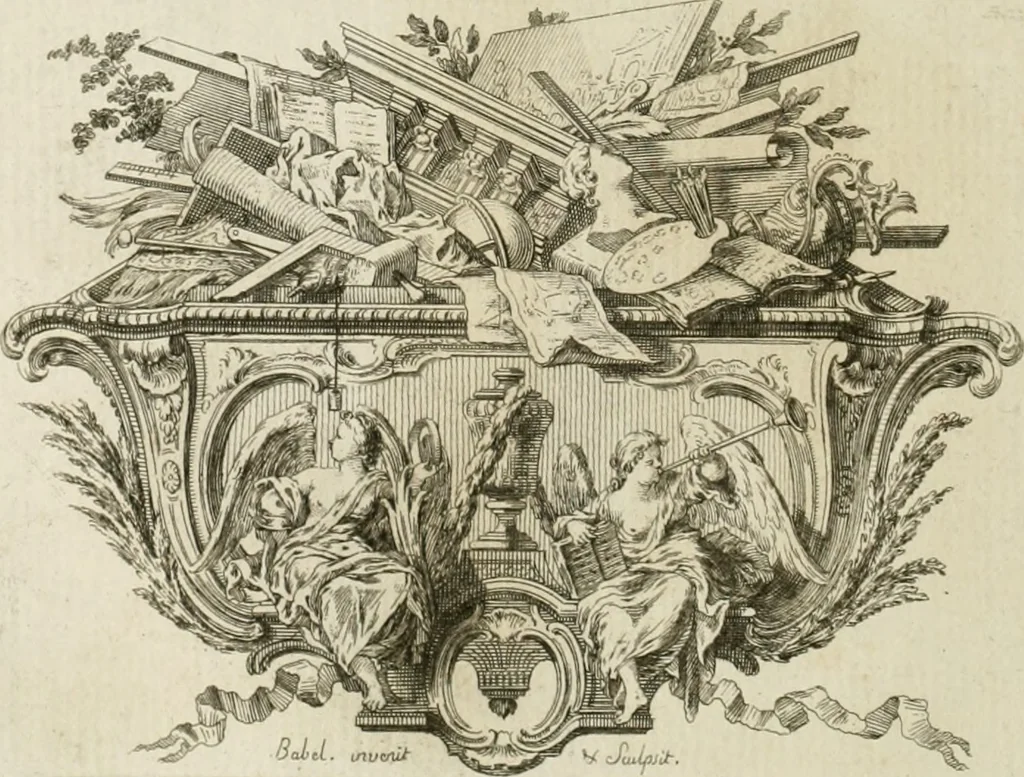 An illustration from Traité de perspective a l'usage des artistes : où l'on démontre géométriquement toutes les pratiques de cette science, & où l'on enseigne, selon la méthode de M. le Clerc, à mettre toutes sortes d'objets en perspective, leur reverbération dans l'eau, & leurs ombres, tant au soleil qu'au flambeau, 1750, leaf 153