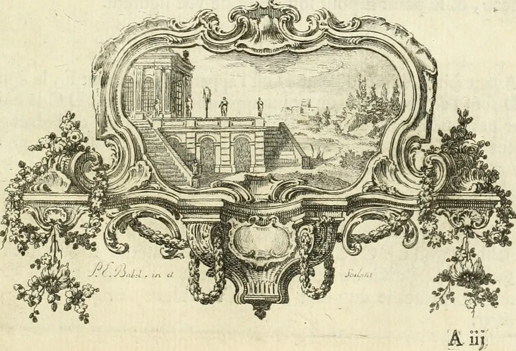 An illustration from Traité de perspective a l'usage des artistes : où l'on démontre géométriquement toutes les pratiques de cette science, & où l'on enseigne, selon la méthode de M. le Clerc, à mettre toutes sortes d'objets en perspective, leur reverbération dans l'eau, & leurs ombres, tant au soleil qu'au flambeau, 1750, leaf 16