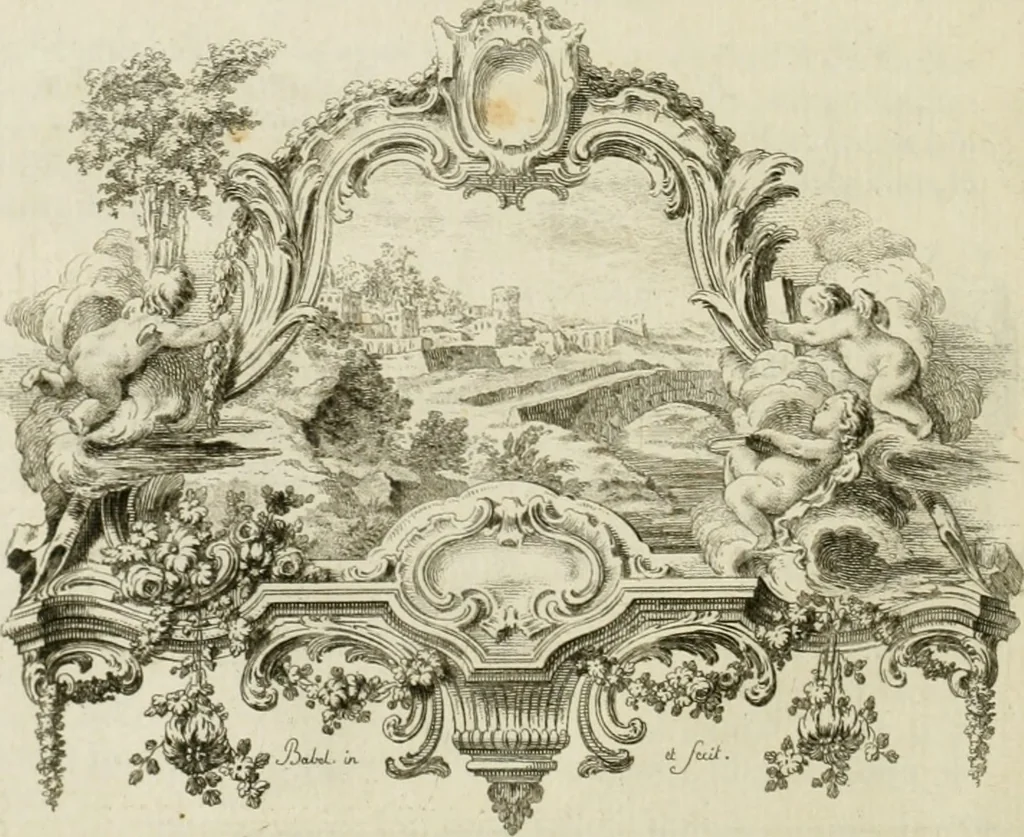 An illustration from Traité de perspective a l'usage des artistes : où l'on démontre géométriquement toutes les pratiques de cette science, & où l'on enseigne, selon la méthode de M. le Clerc, à mettre toutes sortes d'objets en perspective, leur reverbération dans l'eau, & leurs ombres, tant au soleil qu'au flambeau, 1750, leaf 19