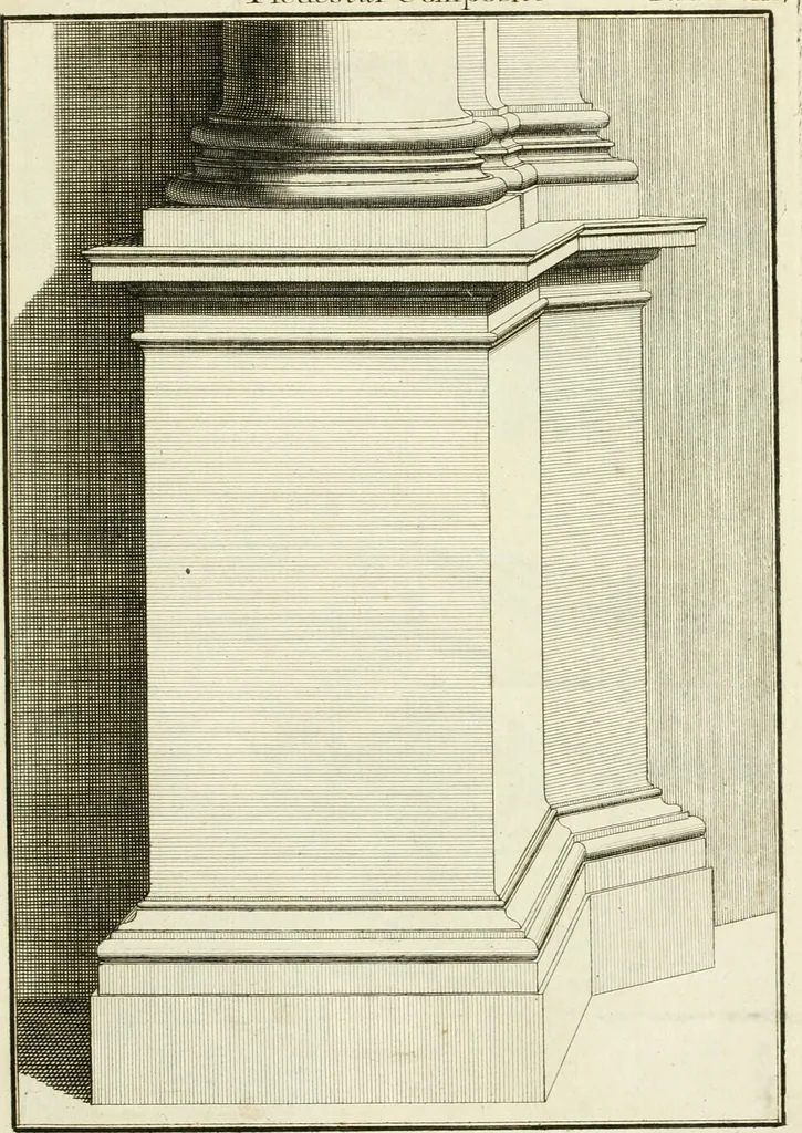 An illustration from Traité de perspective a l'usage des artistes : où l'on démontre géométriquement toutes les pratiques de cette science, & où l'on enseigne, selon la méthode de M. le Clerc, à mettre toutes sortes d'objets en perspective, leur reverbération dans l'eau, & leurs ombres, tant au soleil qu'au flambeau, 1750, leaf 260