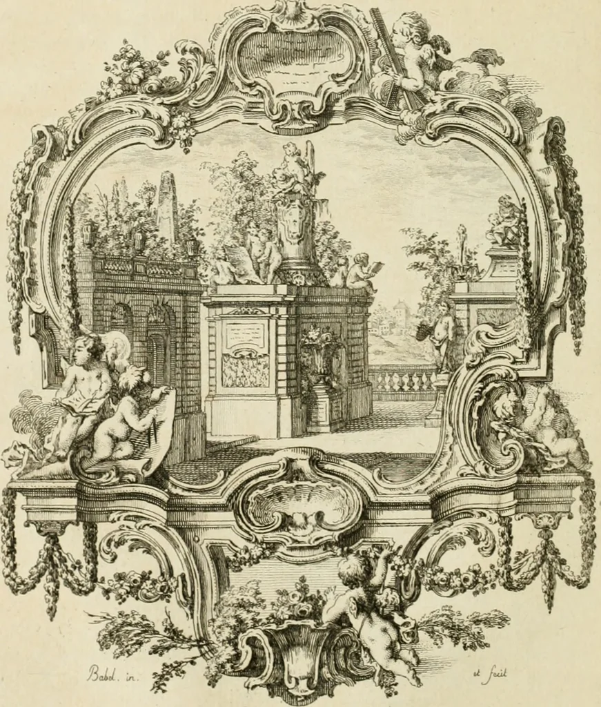 An illustration from Traité de perspective a l'usage des artistes : où l'on démontre géométriquement toutes les pratiques de cette science, & où l'on enseigne, selon la méthode de M. le Clerc, à mettre toutes sortes d'objets en perspective, leur reverbération dans l'eau, & leurs ombres, tant au soleil qu'au flambeau, 1750, leaf 33