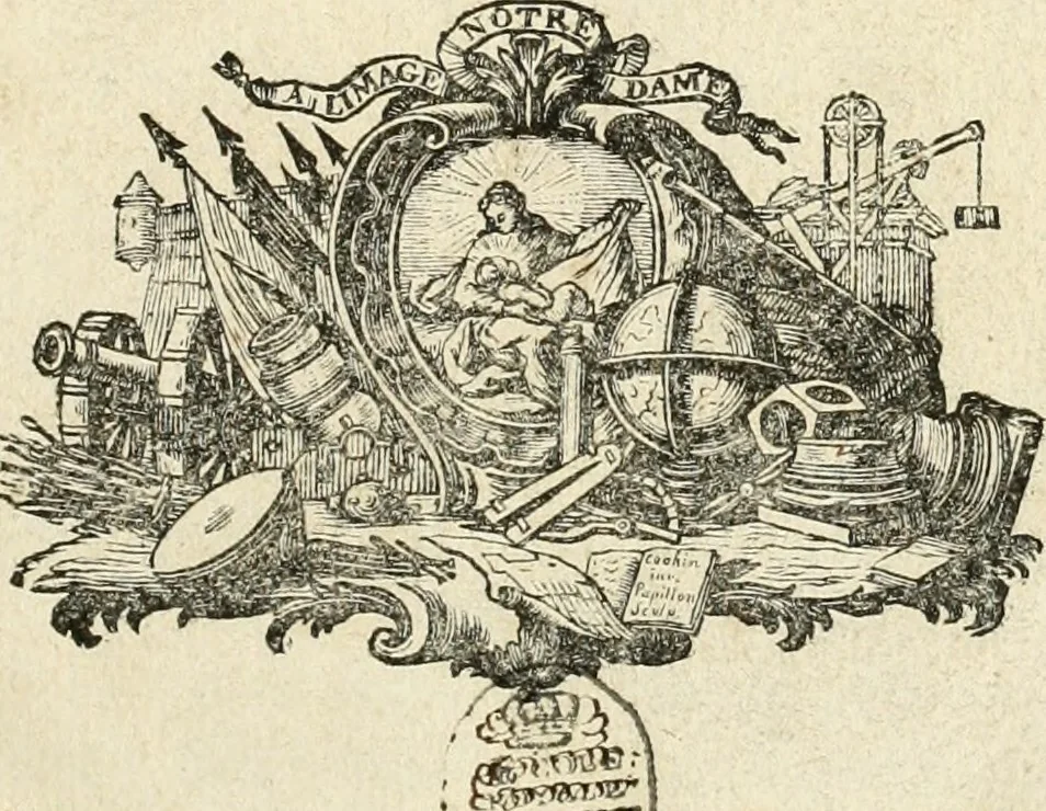 An illustration from Traité de perspective a l'usage des artistes : où l'on démontre géométriquement toutes les pratiques de cette science, & où l'on enseigne, selon la méthode de M. le Clerc, à mettre toutes sortes d'objets en perspective, leur reverbération dans l'eau, & leurs ombres, tant au soleil qu'au flambeau, 1750, leaf 4
