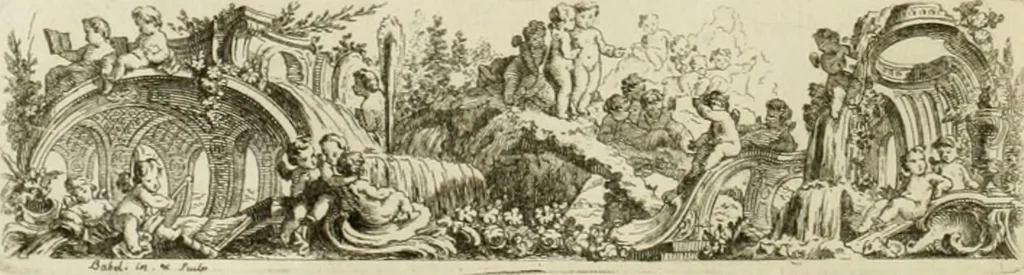 An illustration from Traité de perspective a l'usage des artistes : où l'on démontre géométriquement toutes les pratiques de cette science, & où l'on enseigne, selon la méthode de M. le Clerc, à mettre toutes sortes d'objets en perspective, leur reverbération dans l'eau, & leurs ombres, tant au soleil qu'au flambeau, 1750, leaf 65