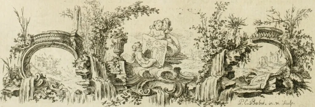 An illustration from Traité de perspective a l'usage des artistes : où l'on démontre géométriquement toutes les pratiques de cette science, & où l'on enseigne, selon la méthode de M. le Clerc, à mettre toutes sortes d'objets en perspective, leur reverbération dans l'eau, & leurs ombres, tant au soleil qu'au flambeau, 1750, leaf 79