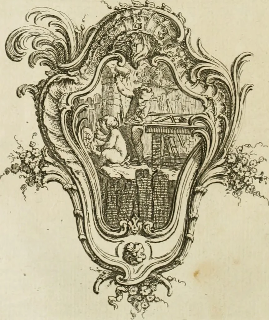 An illustration from Traité de perspective a l'usage des artistes : où l'on démontre géométriquement toutes les pratiques de cette science, & où l'on enseigne, selon la méthode de M. le Clerc, à mettre toutes sortes d'objets en perspective, leur reverbération dans l'eau, & leurs ombres, tant au soleil qu'au flambeau, 1750, leaf 81