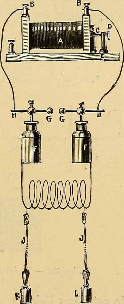 An illustration from Traité de radiographie médicale et scientifique : cours libre professé a l'écolepratique de la Faculté de Médecine de Paris, deuxième semestre de 1896-1897, 1897, leaf 102
