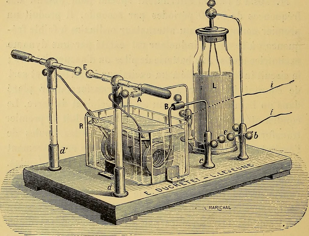 An illustration from Traité de radiographie médicale et scientifique : cours libre professé a l'écolepratique de la Faculté de Médecine de Paris, deuxième semestre de 1896-1897, 1897, leaf 107