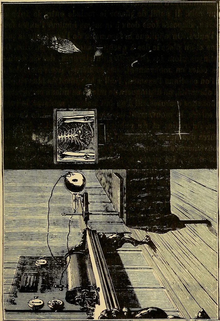 An illustration from Traité de radiographie médicale et scientifique : cours libre professé a l'écolepratique de la Faculté de Médecine de Paris, deuxième semestre de 1896-1897, 1897, leaf 274