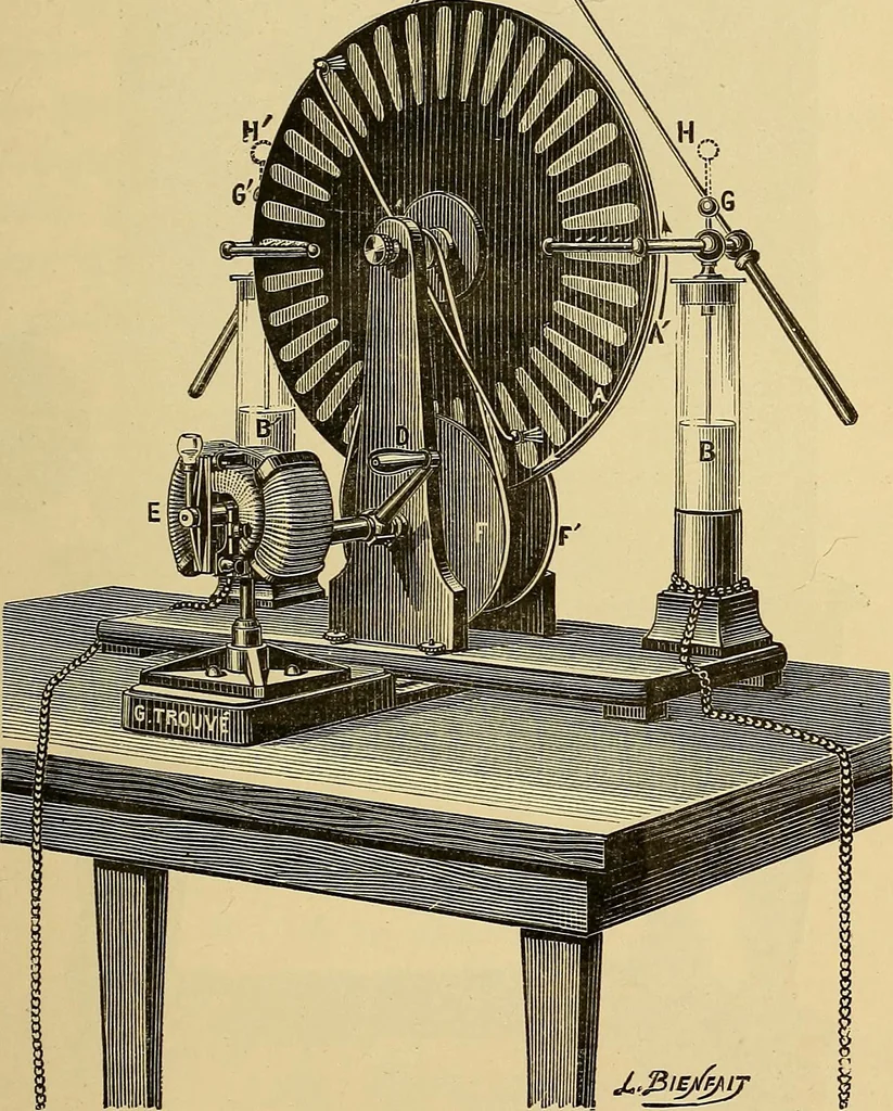 An illustration from Traité de radiographie médicale et scientifique : cours libre professé a l'écolepratique de la Faculté de Médecine de Paris, deuxième semestre de 1896-1897, 1897, leaf 96