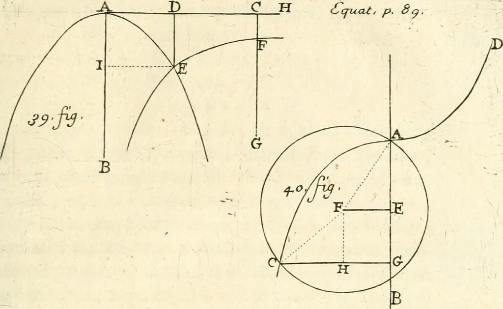 An illustration from Traité des lignes du premier genre, expliquées par une methode nouvelle & facile, 1687, leaf 296