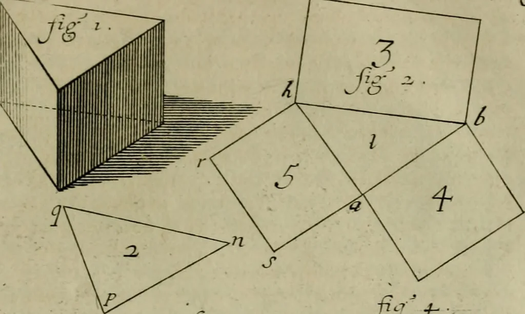 An illustration from Traité des pratiques geometrales et perspectives : enseignées dans l'Academie royale de la peinture et sculpture, 1665, leaf 112