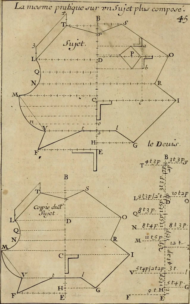An illustration from Traité des pratiques geometrales et perspectives : enseignées dans l'Academie royale de la peinture et sculpture, 1665, leaf 165