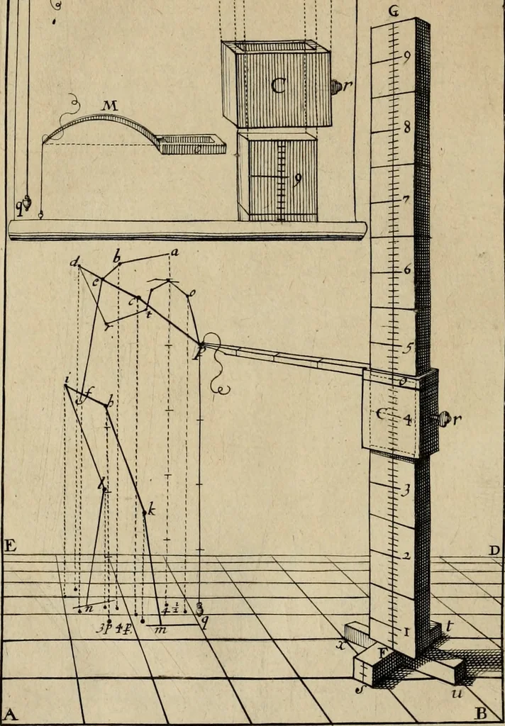 An illustration from Traité des pratiques geometrales et perspectives : enseignées dans l'Academie royale de la peinture et sculpture, 1665, leaf 201