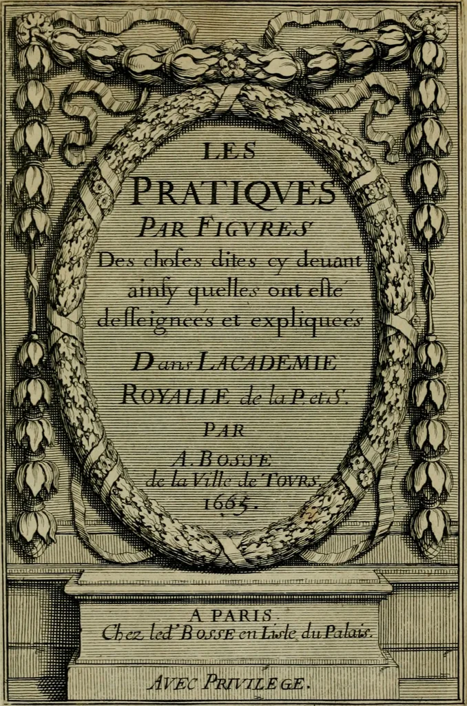 An illustration from Traité des pratiques geometrales et perspectives : enseignées dans l'Academie royale de la peinture et sculpture, 1665, leaf 72