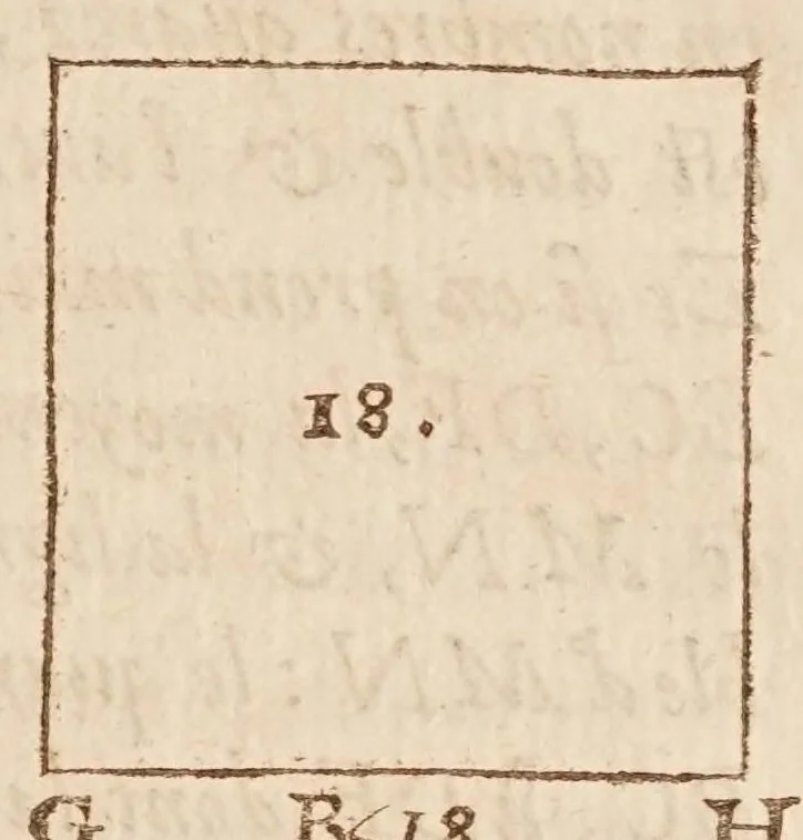 An illustration from Traité des quantitez incomensurables [sic] : ou sont decidees plusieurs belles questions des nombres rationaus & irrationaus. Les erreurs de Stevin refutées. Et le dizieme livre d'Euclide illustré de nouueles [sic] demonstrations plus faciles & plus succinctes que les ordinaires, & reduit à 62. propositions. Avec vn Discours de la maniere d'expliquer les sciences en françois .., 1640, leaf 147