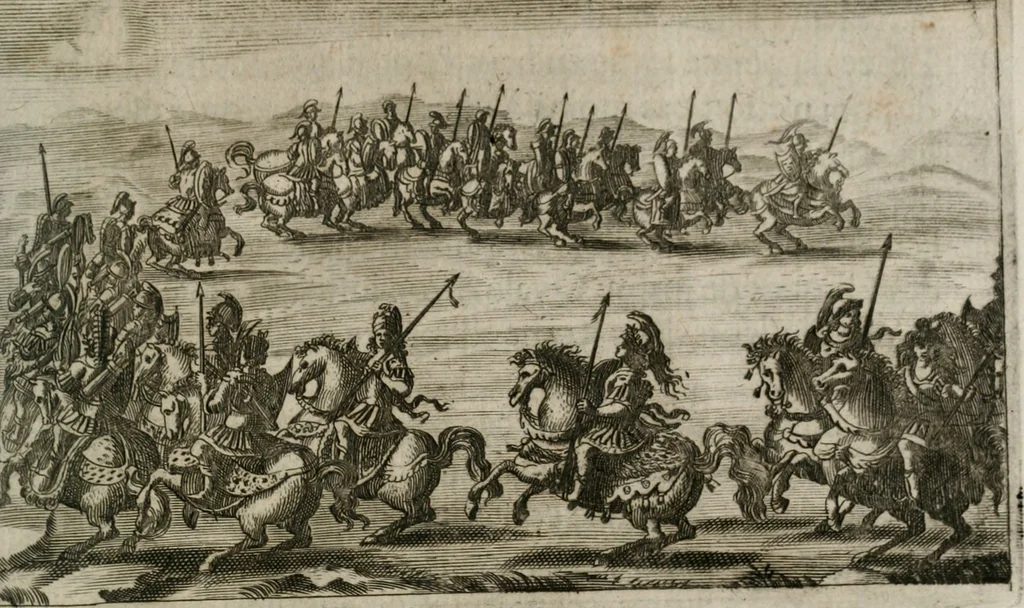An illustration from Traité des tournois, joustes, carrousels, et autres spectacles publics, 1669, leaf 106