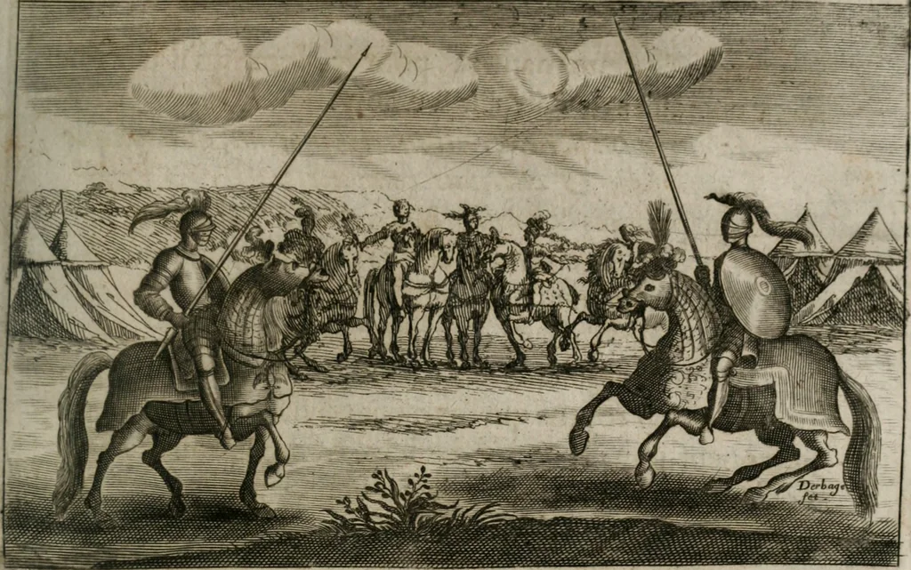An illustration from Traité des tournois, joustes, carrousels, et autres spectacles publics, 1669, leaf 118