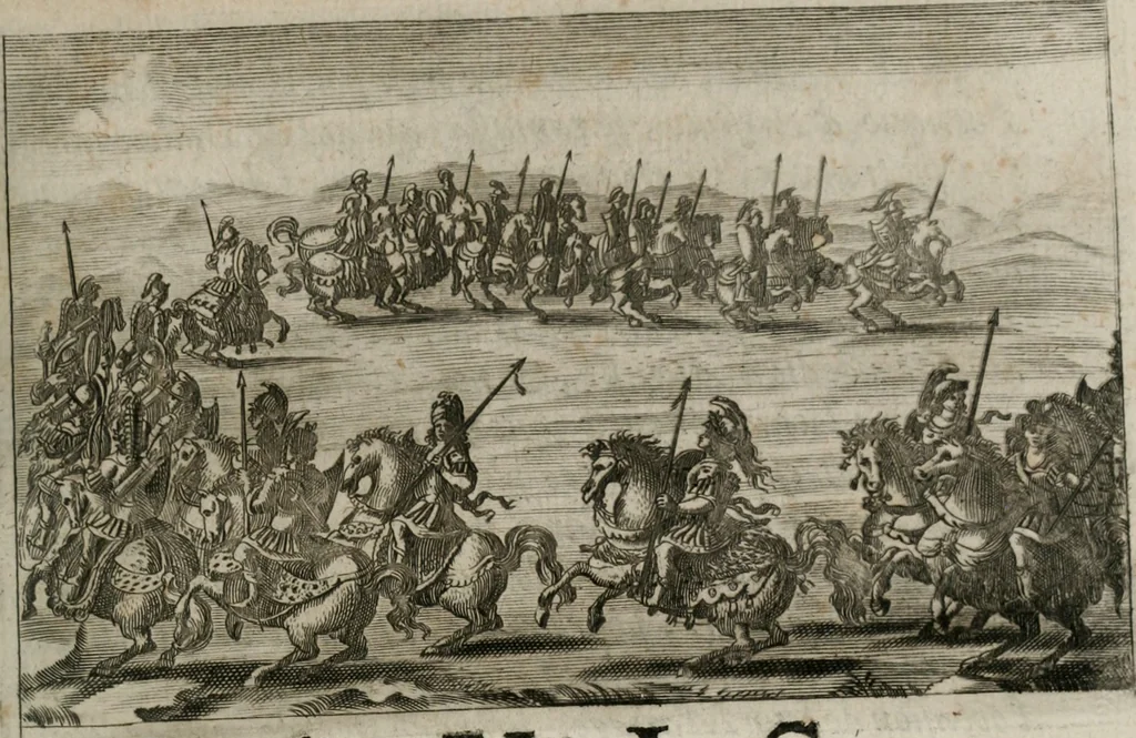 An illustration from Traité des tournois, joustes, carrousels, et autres spectacles publics, 1669, leaf 12