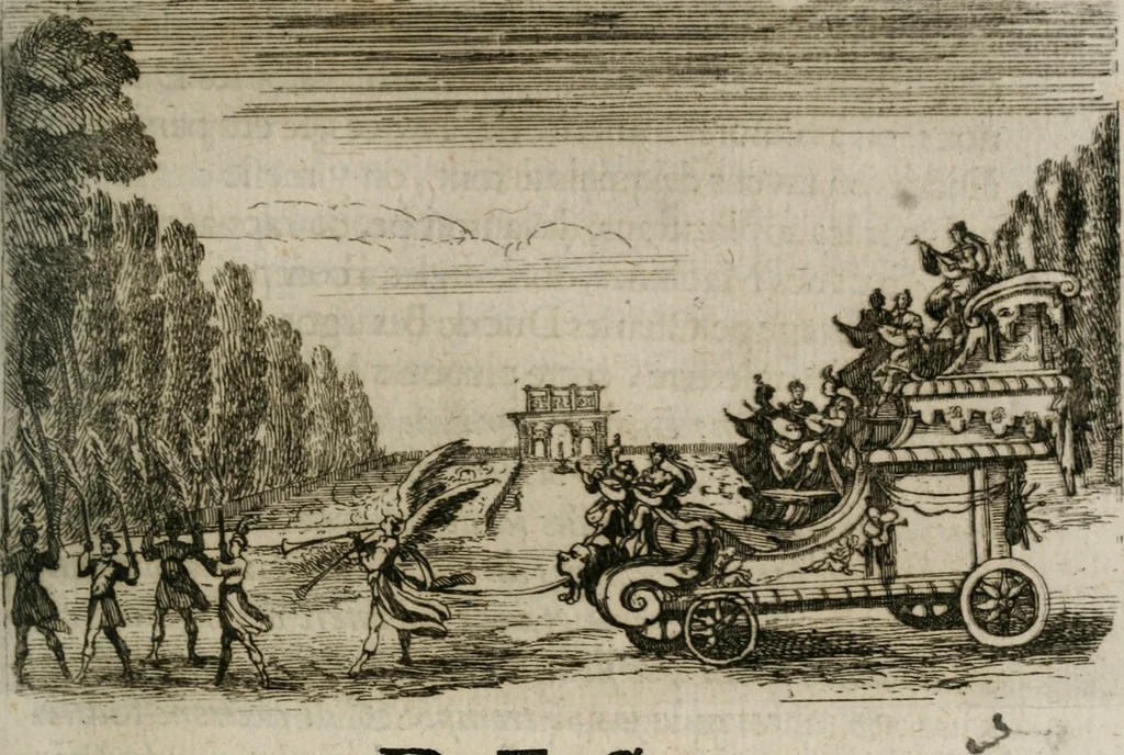 An illustration from Traité des tournois, joustes, carrousels, et autres spectacles publics, 1669, leaf 170