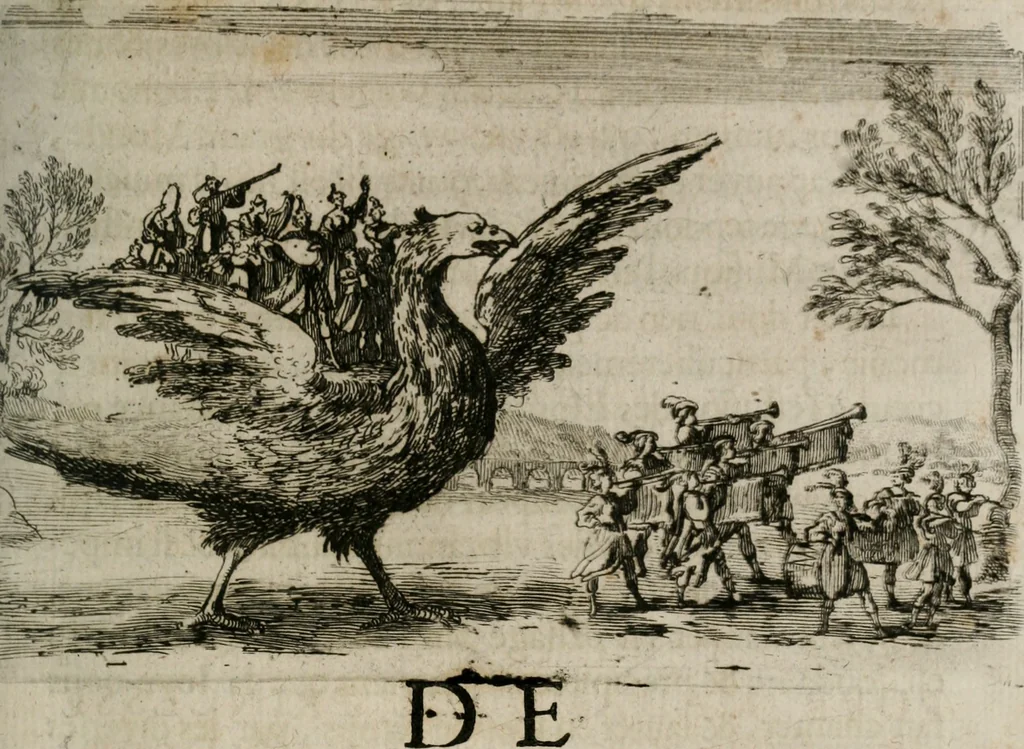 An illustration from Traité des tournois, joustes, carrousels, et autres spectacles publics, 1669, leaf 182