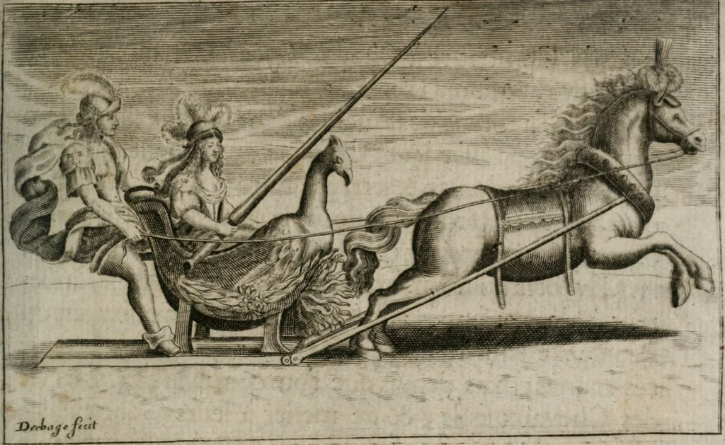 An illustration from Traité des tournois, joustes, carrousels, et autres spectacles publics, 1669, leaf 276