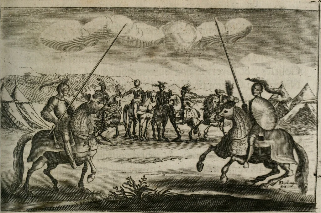 An illustration from Traité des tournois, joustes, carrousels, et autres spectacles publics, 1669, leaf 322