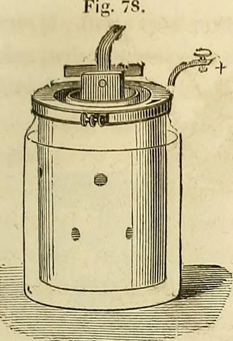 An illustration from Traité d'électricité et de magnétisme : et des applications de ces sciences a la chimie, a la physiologie et aux arts, 1855, leaf 254