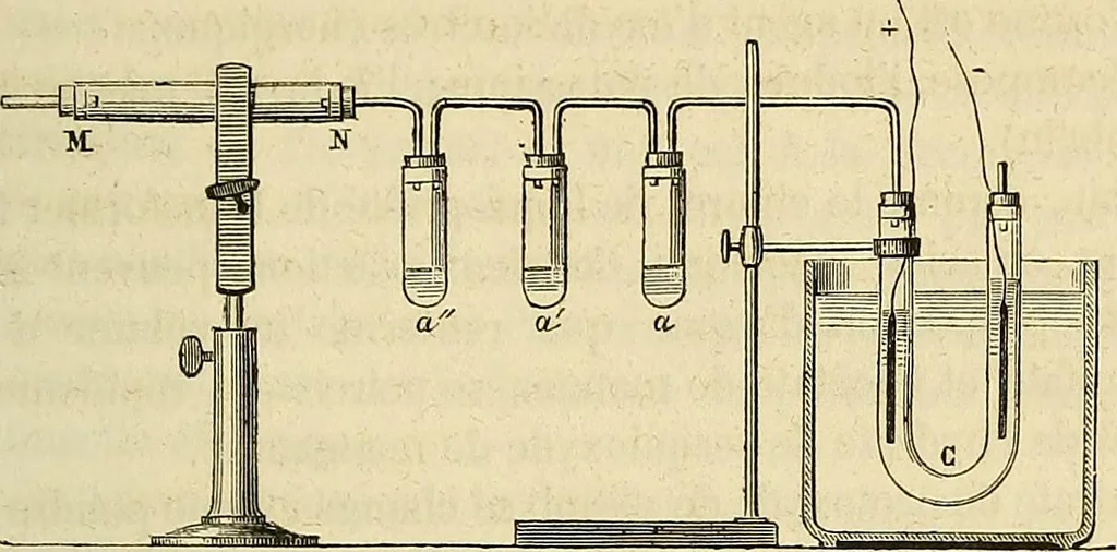 An illustration from Traité d'électricité et de magnétisme : et des applications de ces sciences a la chimie, a la physiologie et aux arts, 1855, leaf 320
