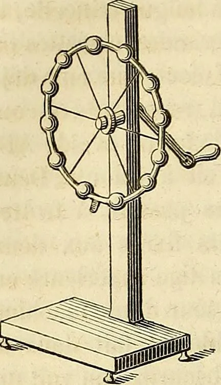 An illustration from Traité d'électricité et de magnétisme : et des applications de ces sciences a la chimie, a la physiologie et aux arts, 1855, leaf 371