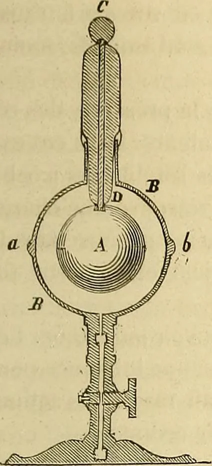 An illustration from Traité d'électricité et de magnétisme : et des applications de ces sciences a la chimie, a la physiologie et aux arts, 1855, leaf 64