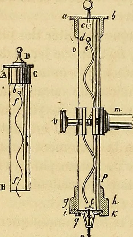 An illustration from Traité d'électricité et de magnétisme : et des applications de ces sciences a la chimie, a la physiologie et aux arts, 1855, leaf 21