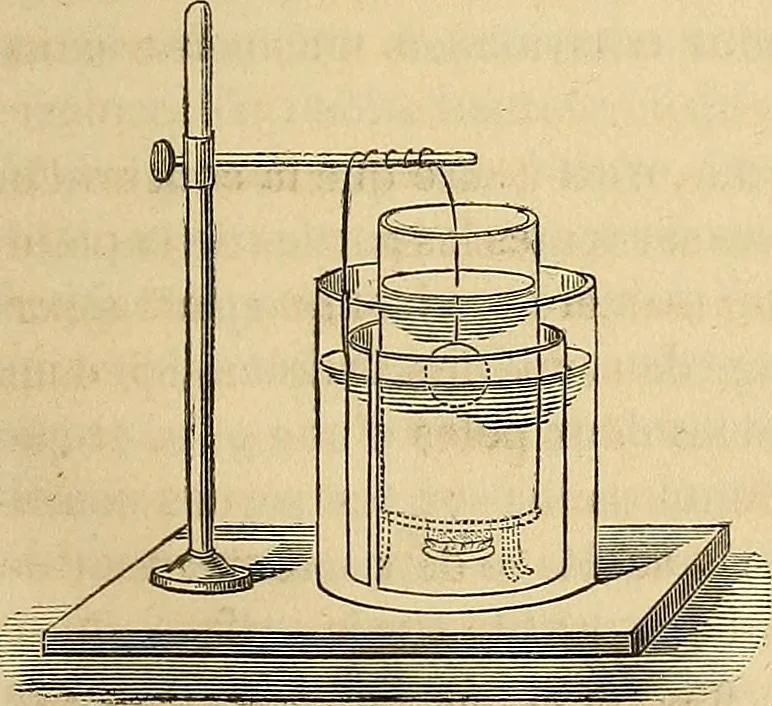 An illustration from Traité d'électricité et de magnétisme : et des applications de ces sciences a la chimie, a la physiologie et aux arts, 1855, leaf 224