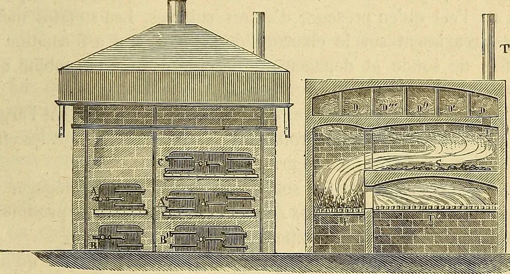 An illustration from Traité d'électricité et de magnétisme : et des applications de ces sciences a la chimie, a la physiologie et aux arts, 1855, leaf 294