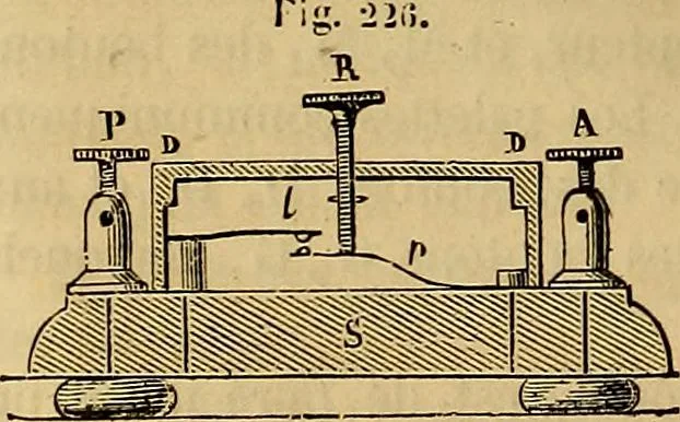 An illustration from Traité d'électricité et de magnétisme : et des applications de ces sciences a la chimie, a la physiologie et aux arts, 1855, leaf 305