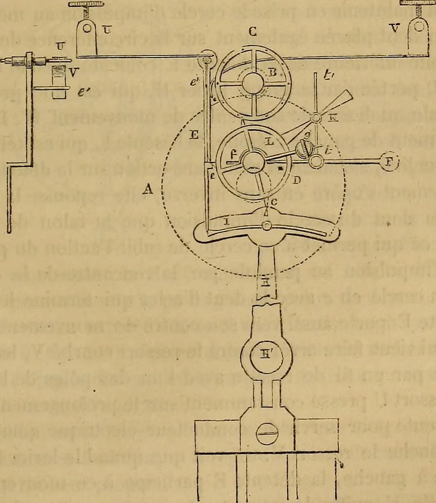 An illustration from Traité d'électricité et de magnétisme : et des applications de ces sciences a la chimie, a la physiologie et aux arts, 1855, leaf 344