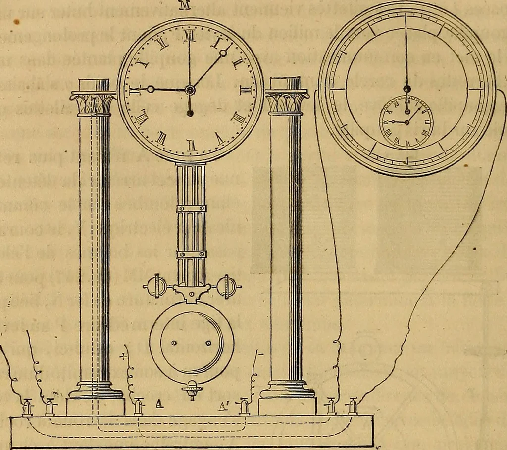 An illustration from Traité d'électricité et de magnétisme : et des applications de ces sciences a la chimie, a la physiologie et aux arts, 1855, leaf 347