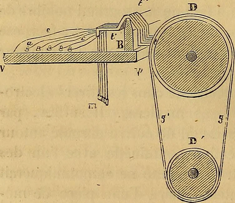 An illustration from Traité d'électricité et de magnétisme : et des applications de ces sciences a la chimie, a la physiologie et aux arts, 1855, leaf 357
