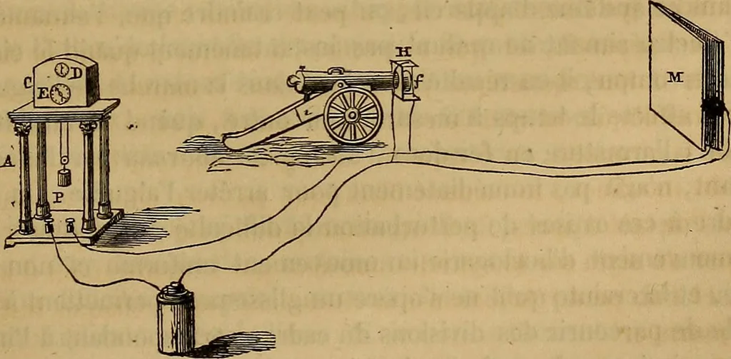 An illustration from Traité d'électricité et de magnétisme : et des applications de ces sciences a la chimie, a la physiologie et aux arts, 1855, leaf 374