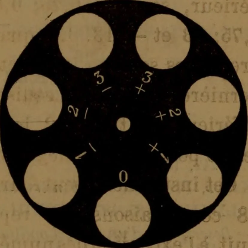 An illustration from Traité d'optique : considérée dans ses rapports avec l'examen de l'oeil, 1879, leaf 304