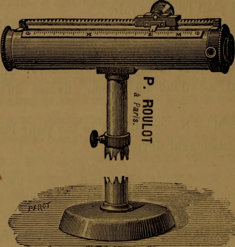 An illustration from Traité d'optique : considérée dans ses rapports avec l'examen de l'oeil, 1879, leaf 311