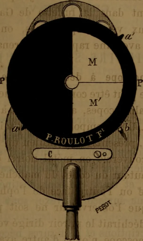 An illustration from Traité d'optique : considérée dans ses rapports avec l'examen de l'oeil, 1879, leaf 88