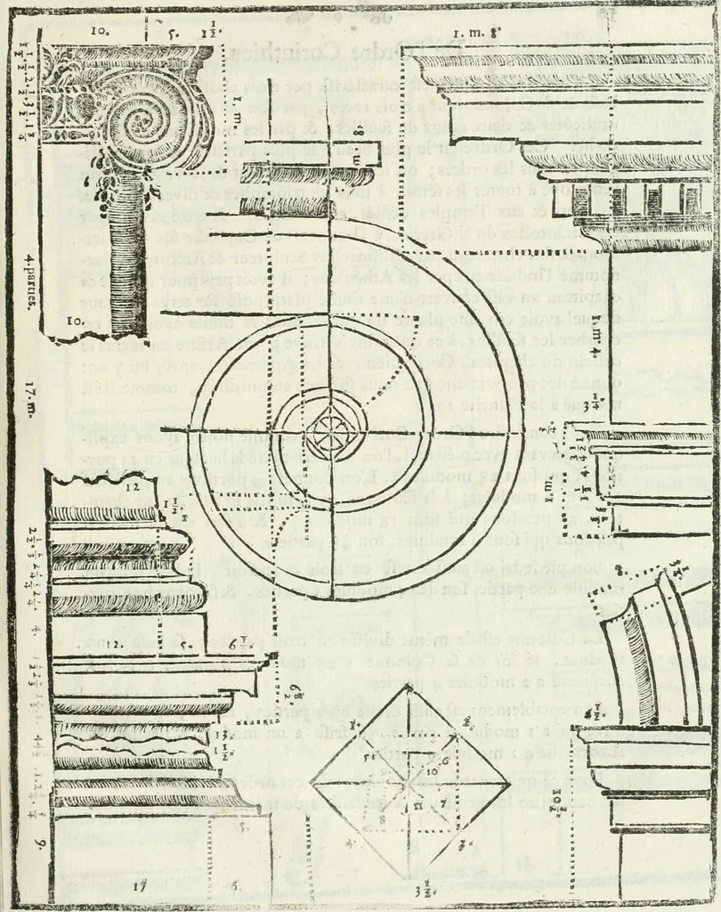 An illustration from Traité d'architecture, ou, Proportions des trois ordres grecs : sur un module de douze parties, 1768, leaf 110