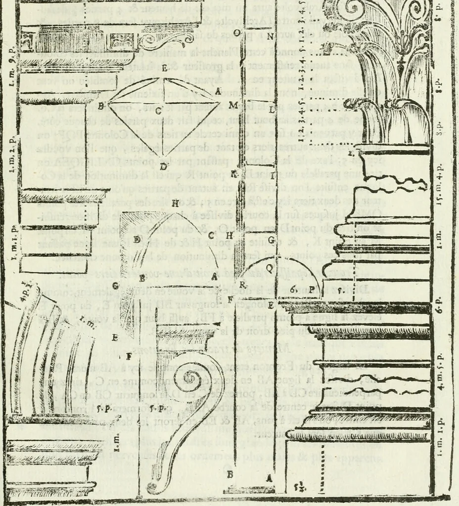 An illustration from Traité d'architecture, ou, Proportions des trois ordres grecs : sur un module de douze parties, 1768, leaf 112