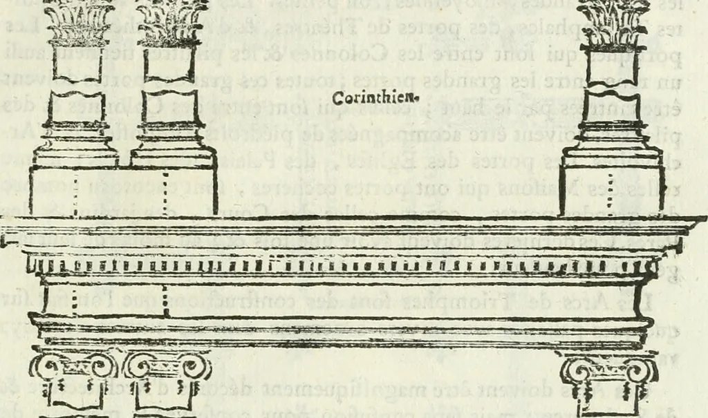 An illustration from Traité d'architecture, ou, Proportions des trois ordres grecs : sur un module de douze parties, 1768, leaf 116